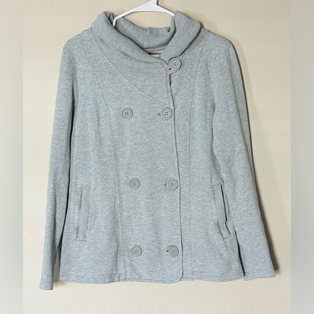 The North Face Heather Gray Logo Sweatshirt